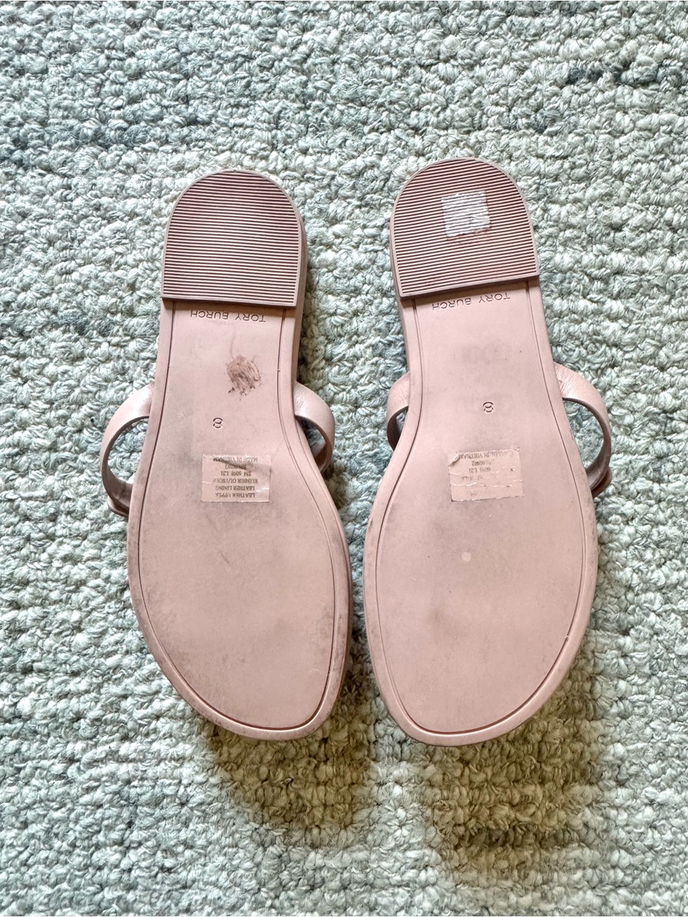 Tory Burch Miller Thong Sandal in Light Makeup Sand Size 8 - Picture 5 of 5